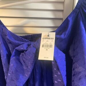 Express royal blue blouse